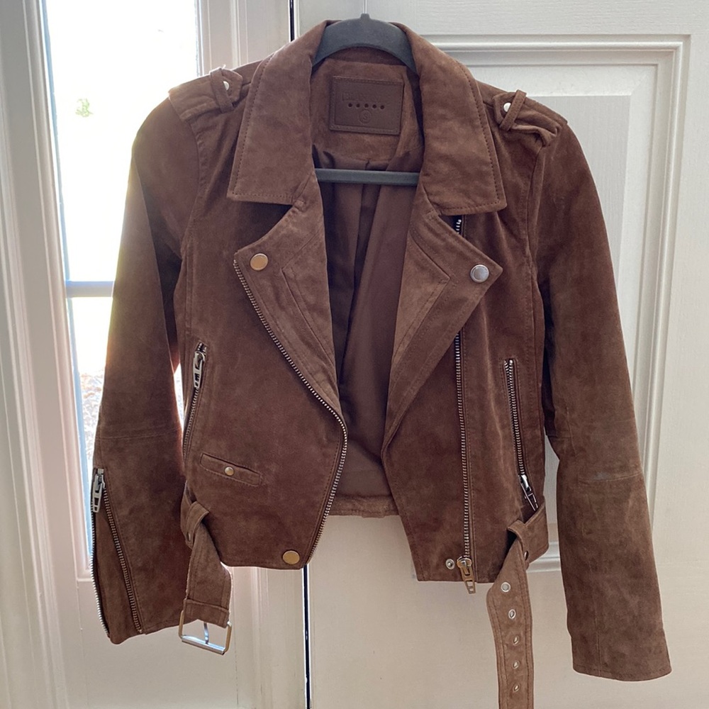 Blank NYC Suede moto jacket
